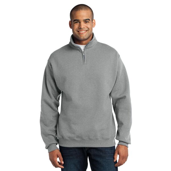 NuBlend ® 1/4 Zip Cadet Collar Sweatshirt Thumbnail
